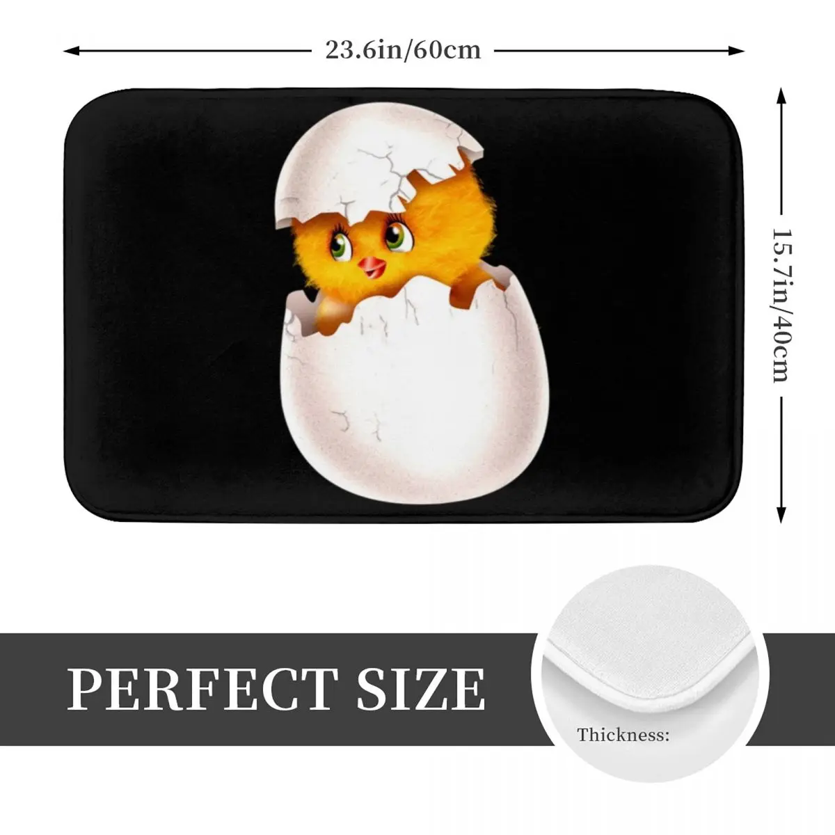 Shivering Egg Anti-slip Doormat Floor Mat Water oil proof Carpet Rug for Kitchen Entrance Home Balcony Footpad Mats