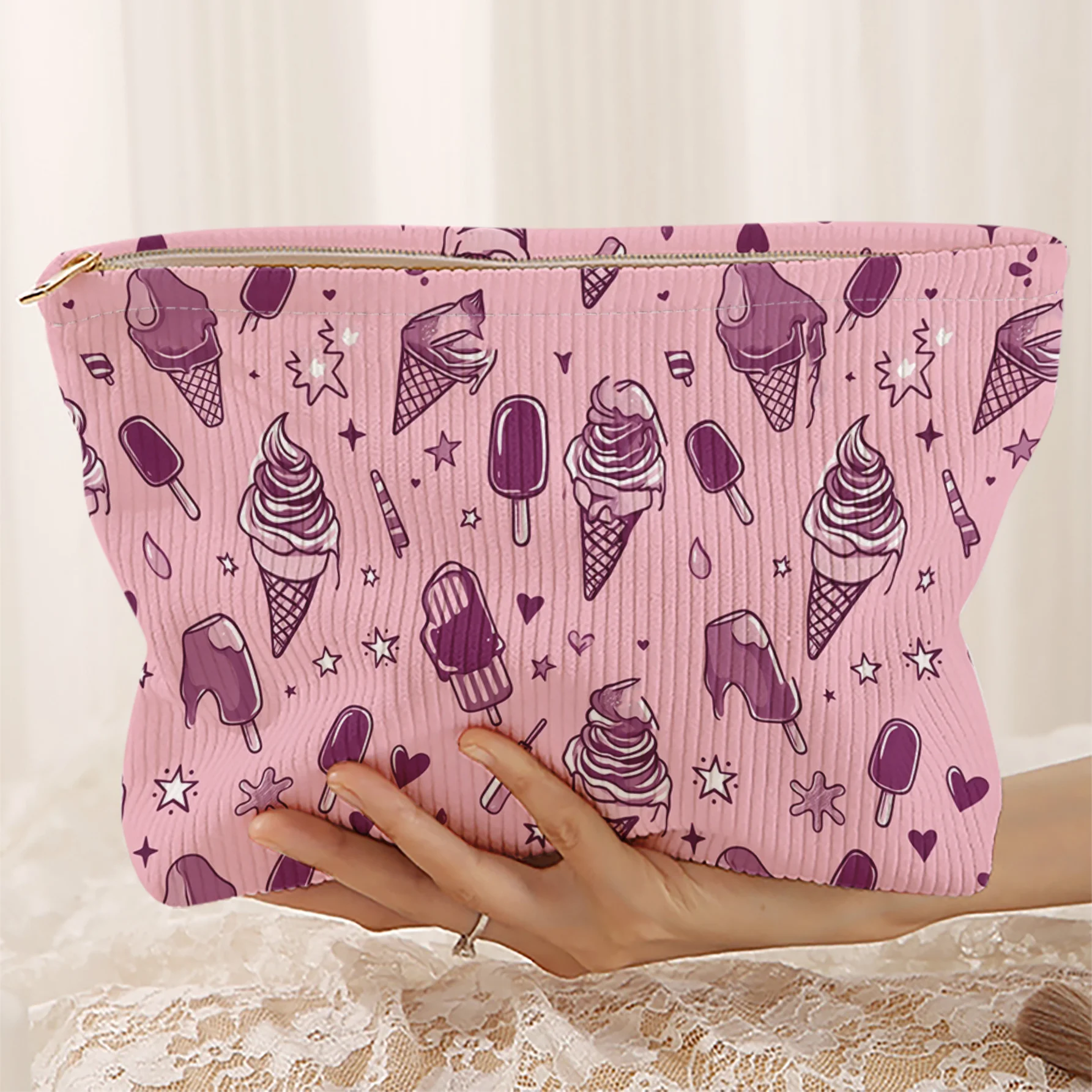 Makeup Bag Wear-Resistant and Wrinkle-Resistant Three-Dimensional Capacity Versatile Business Trips/Travel/Vanity Organization