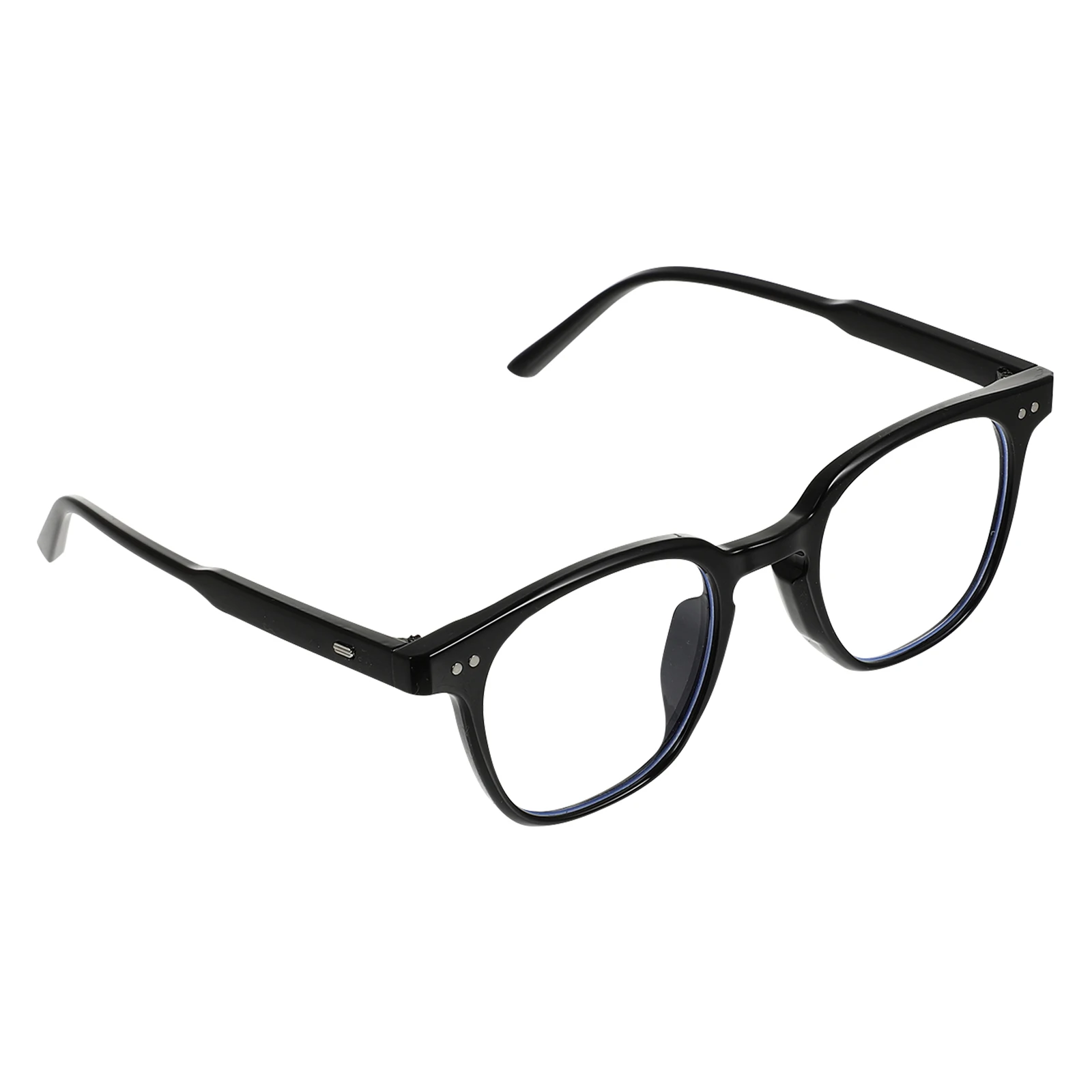 

Blue Light Blocking Glasses Flat Eyewear Lightweight PC Material Anti UV Computer Gaming Daily Use Retro Design Practical Photo