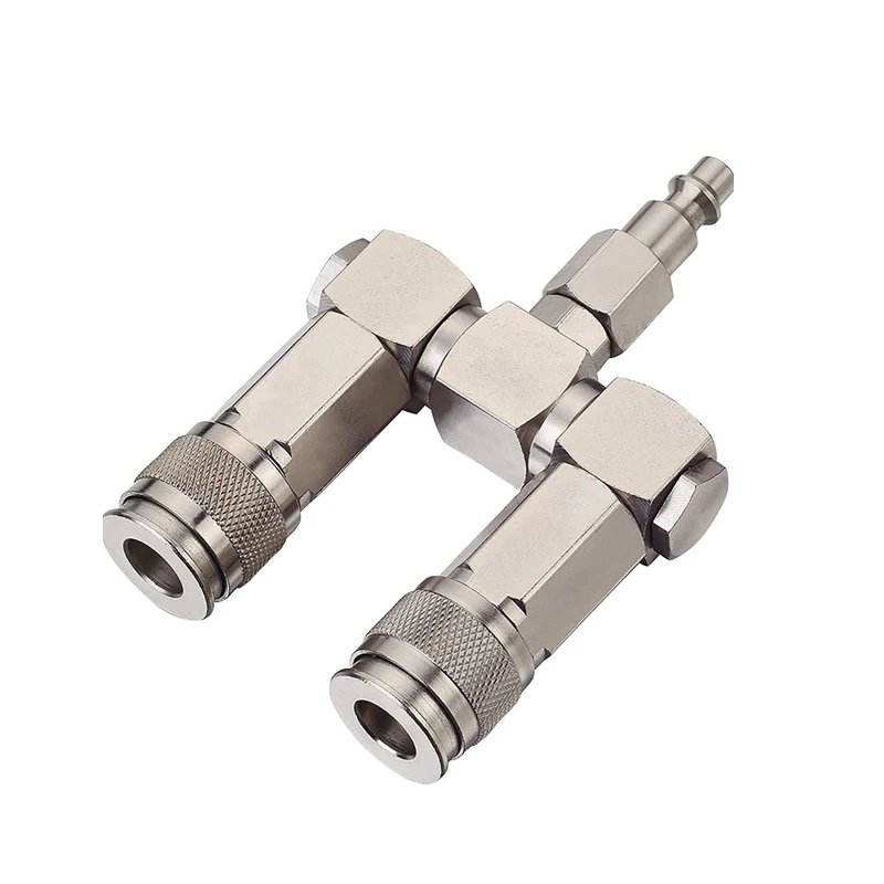 

American Iron Nickel-Plated 3-in-1 360 Degree Swivel Two-Way Joint