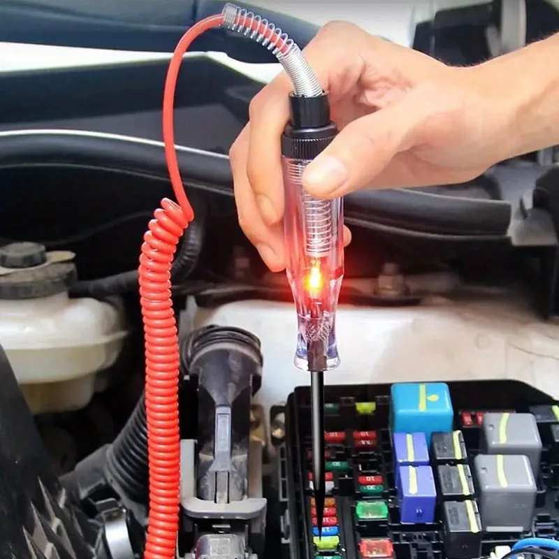

Car Truck Voltage Circuit Tester Auto 6V 24V Tools Car Diagnostic Probe Test Pen Light Bulb Electric Measuring Pen Tools
