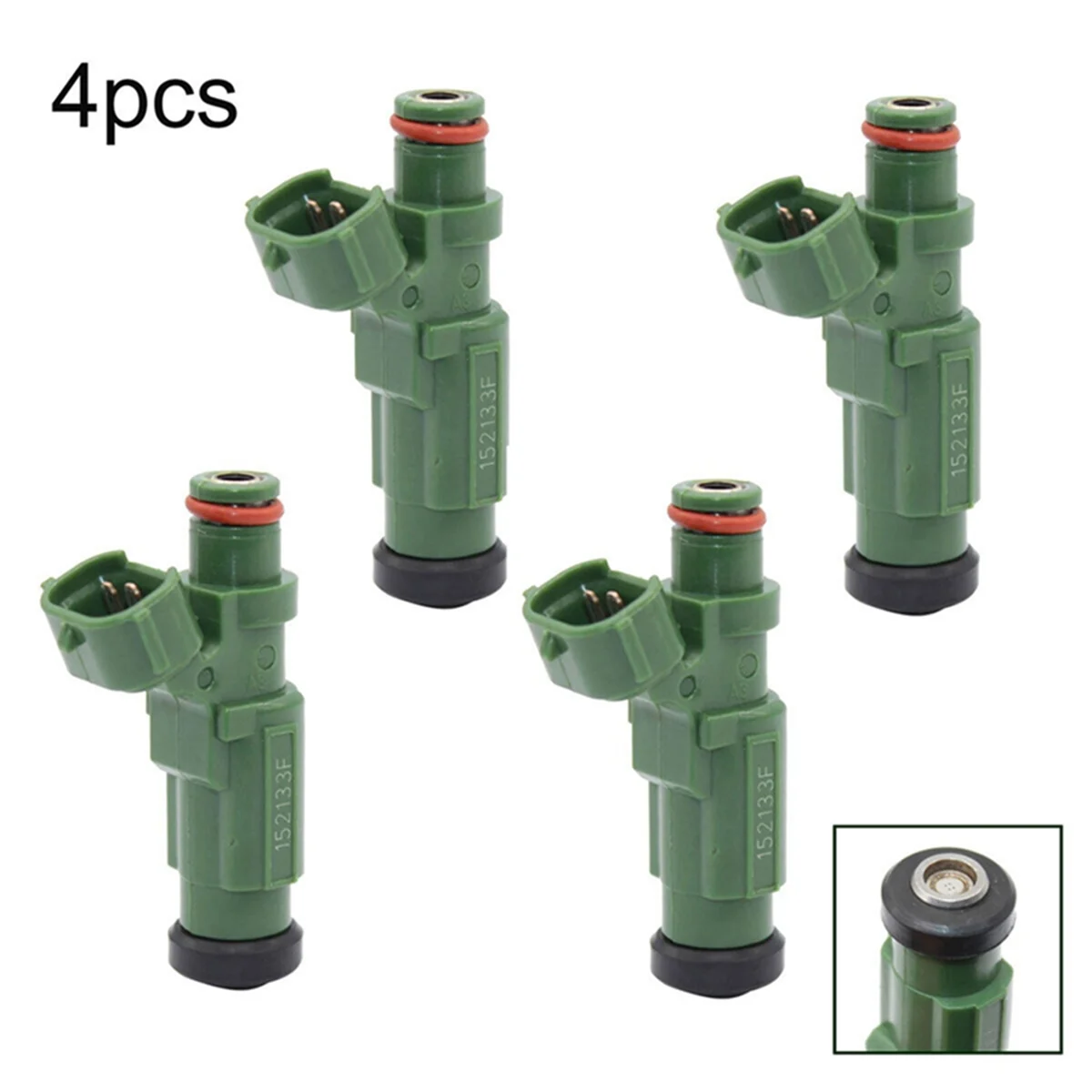 4Pcs Fuel Injectors 63P-13761-01-00 63P-13761-01 63P1376101 63P137610100 for Yamaha Outboard F150 TXRD 150HP