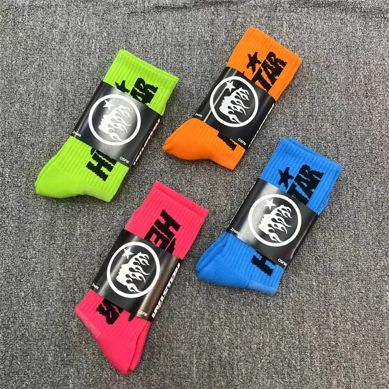 جوارب مطبوعة من Hellstar ، قطن خالص ، جديد ،