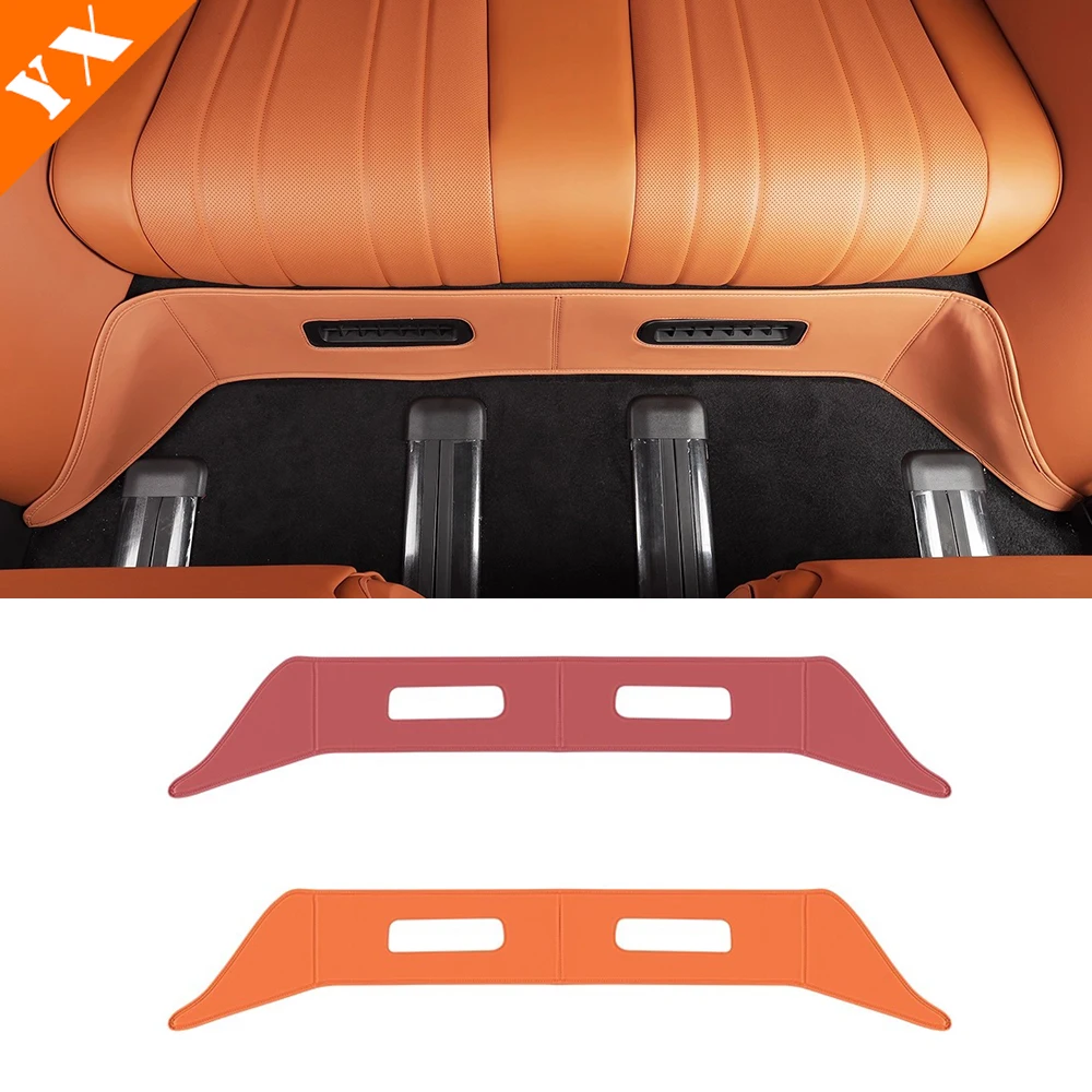 

For AITO M8 accessories 2025 2026 plastic leather Car Decorative Part,Car Rear Seat Protective Covers,Seat Anti Kick Cover