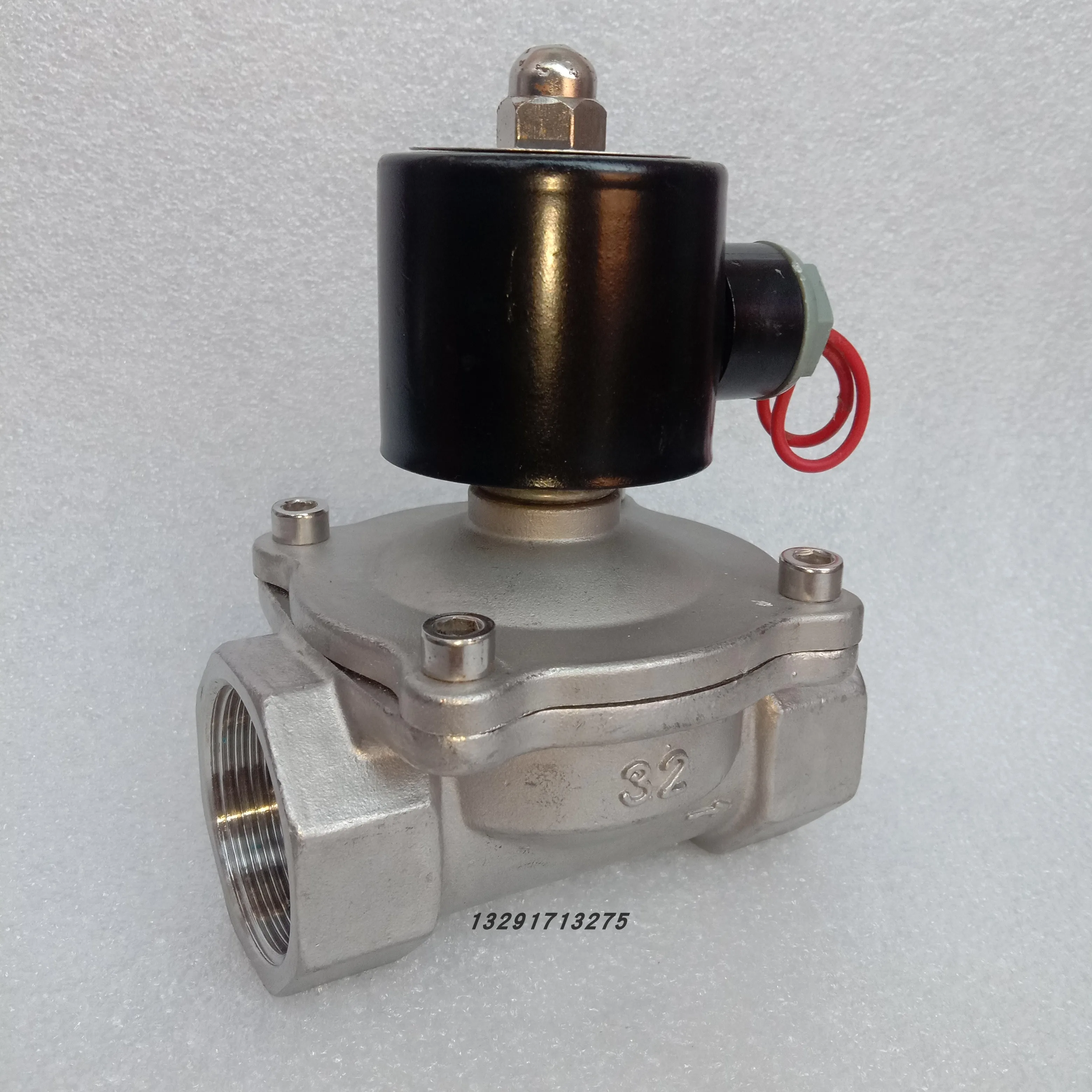 Threaded solenoid valve 304 steam valve flange normally closed low pressure inner wire diaphragm water valve