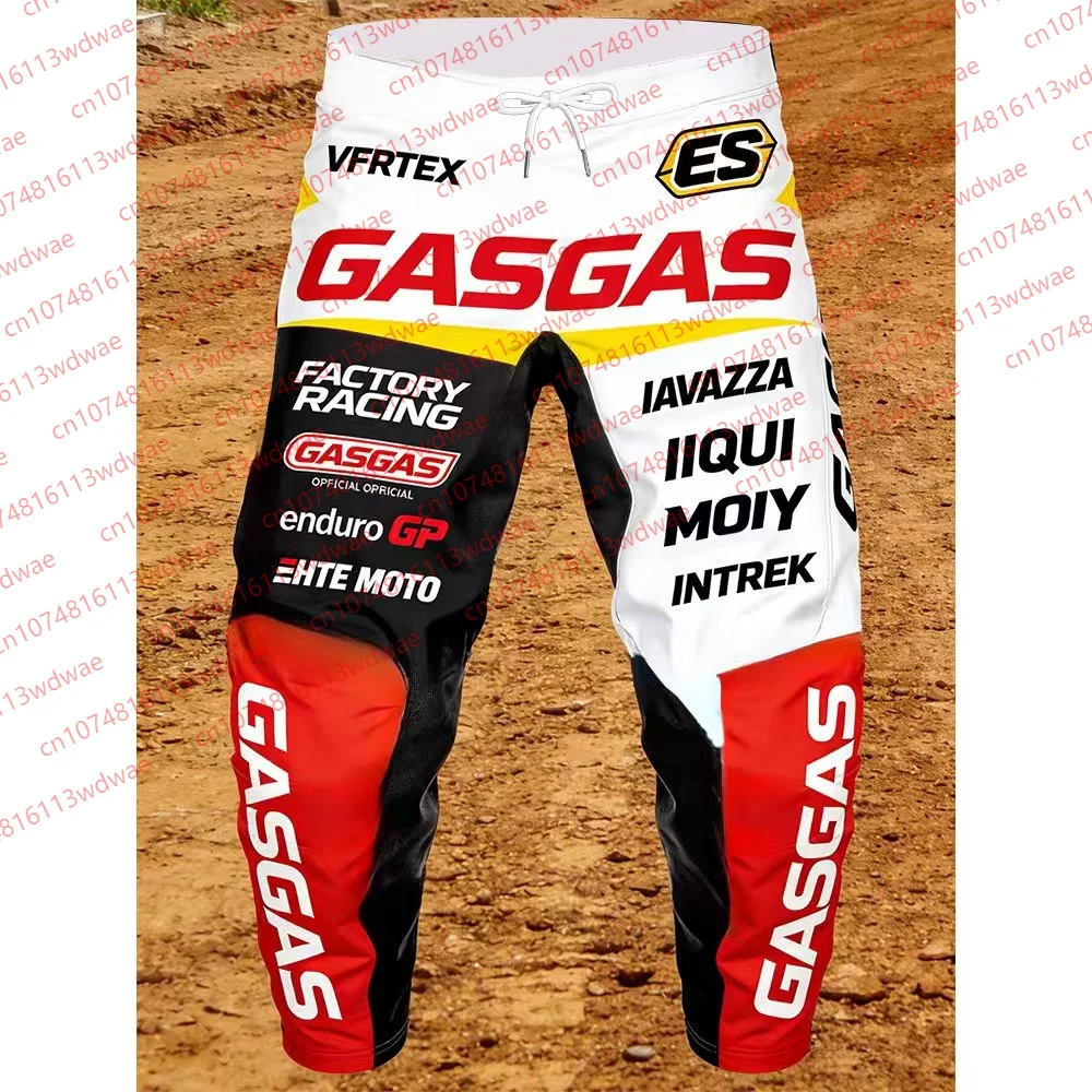 Pantalon de course GASGAS Factory Racing Enduro GP MX VFRTEX ES à séchage rapide, respirant, avec cordon de serrage, pour les pilotes et les passionnés de moto tout-terrain