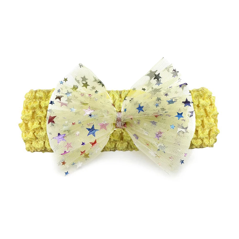 30/50Pcs Pet Dog Flowers Bowtie with Elastic Band Star Mesh Style Bows Dog Grooming Product for Small Middle Large Dog Bowties