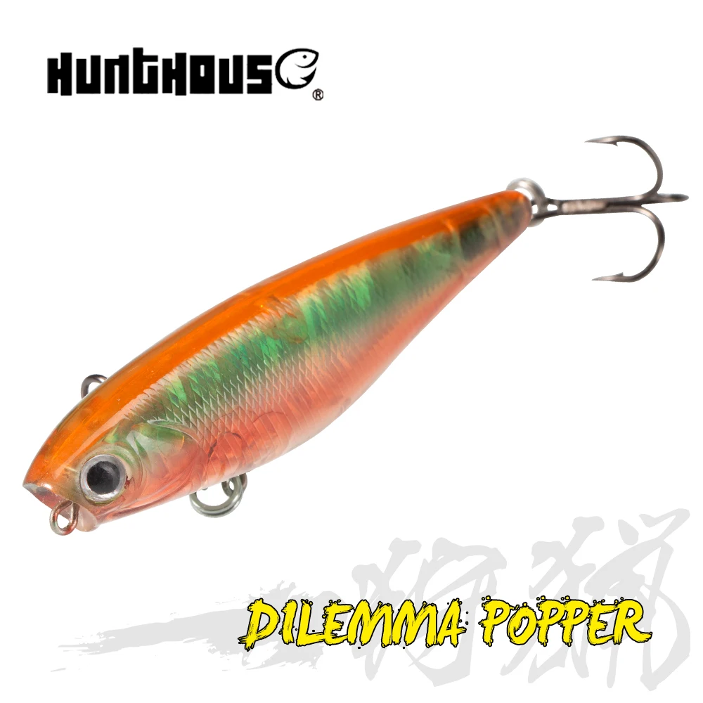 

Hunthouse Popper DILEMMA Pencil Floating Fishing Lure Hard Bait Topwater Surface Saltwater Fish Tackle