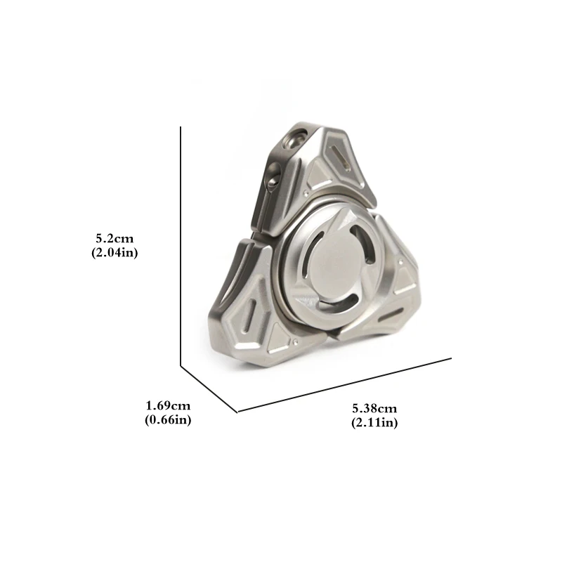 دواسة فيدجيت سبينر مفتوحة من الفولاذ المقاوم للصدأ | لعبة دوران الجيب EDC للتدريب على التركيز وتخفيف القلق ADHD كهدية للبالغين #6