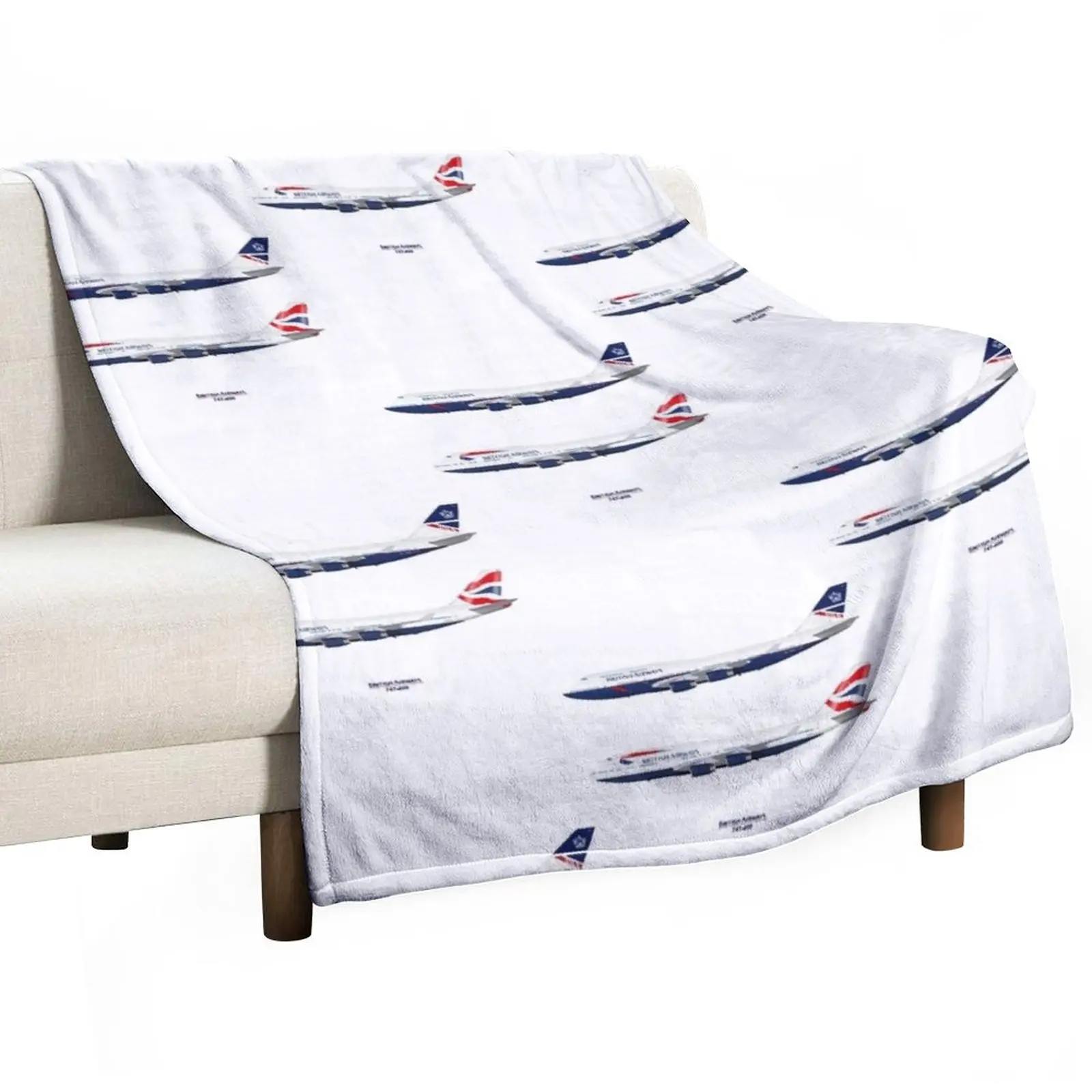 British Airways 747s Throw Blanket Designer Blankets Extra Large Throw Blanket