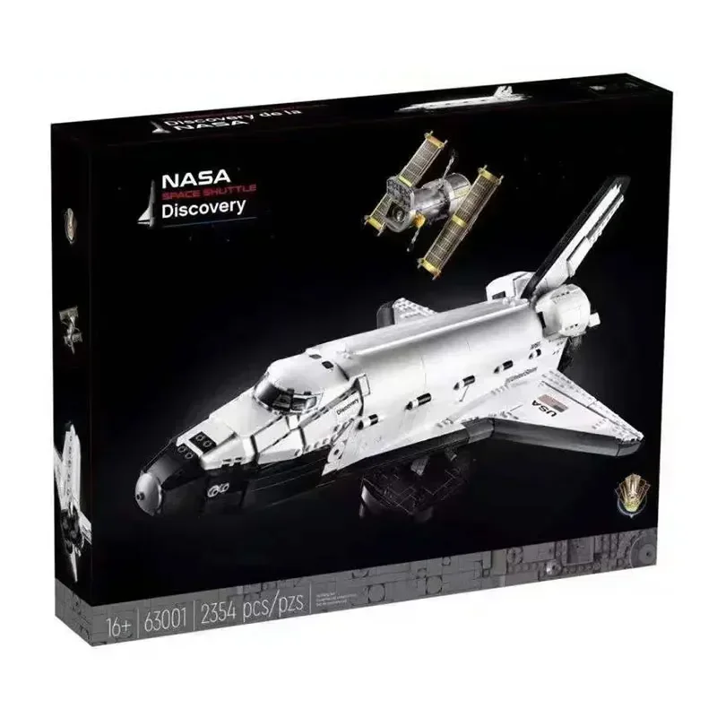 Em estoque 63001 novo 2354 pçs modelo de ônibus espacial blocos de construção tijolos agência espacial brinquedos criativos crianças presentes compatíveis 10283