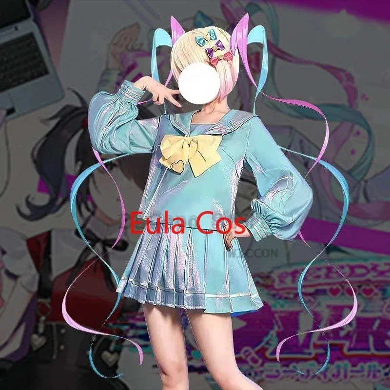 Needy Girl Overdose Streamer Overload Ame KAngel, карнавальный костюм, парик, ослепительный костюм, карнавальная праздничная одежда, Хэллоуин, Jk Unidorms Needy Girl Overdose Streamer Overload Ame KAngel, карнавальный костюм, парик, ослепительный костюм, карнавальная праздничная одежда, Хэллоуин, Jk Unidorms