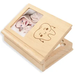 Books Model Baby Tooth Box English Japanese Chinese Tooth Organizer Lanugo Save Souvenir Case Teeth Storage Box Gifts