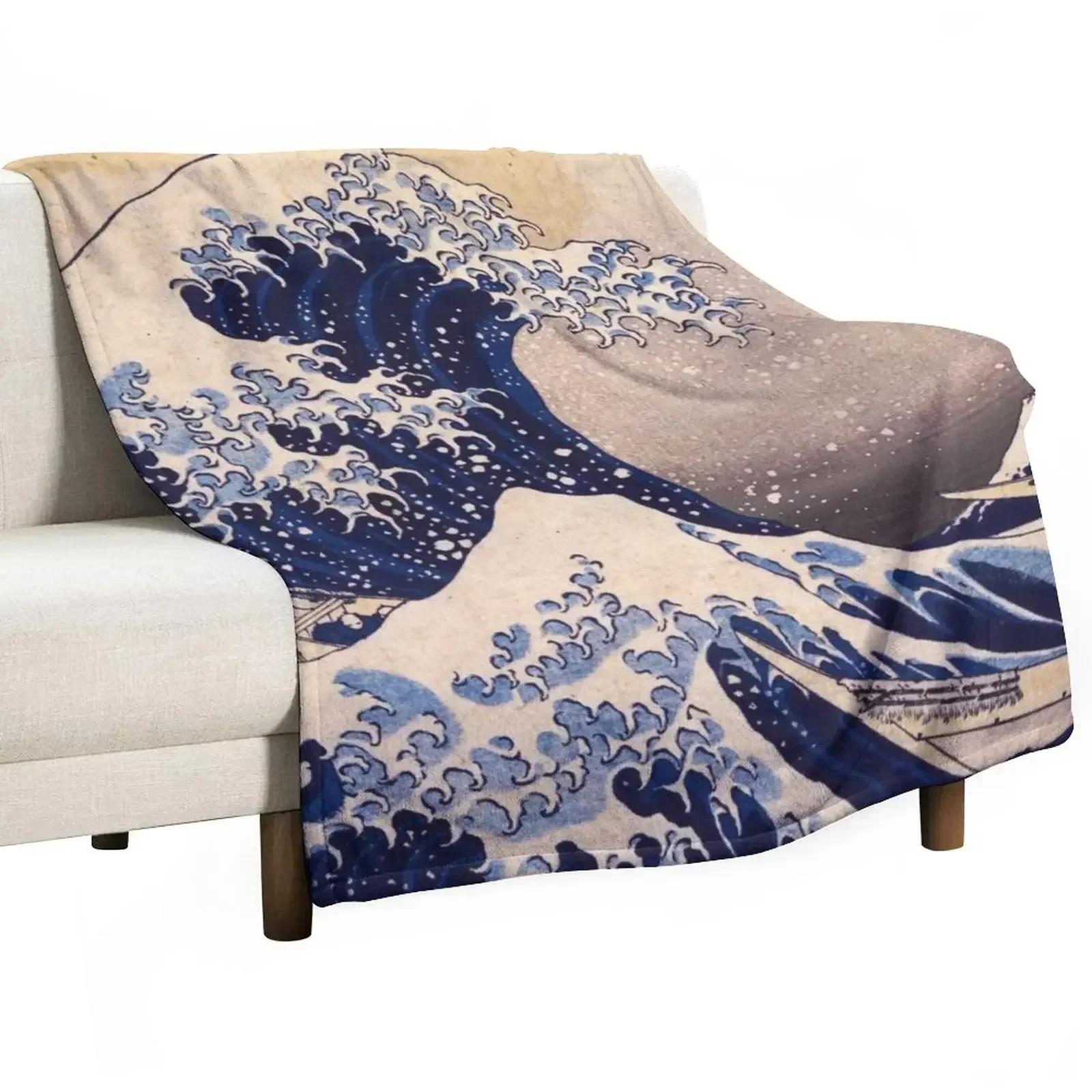 

The Great Wave off Kanagawa by Katsushika Hokusai (c 1830-1833) Throw Blanket for sofa funny gift decorative Bed covers Blankets