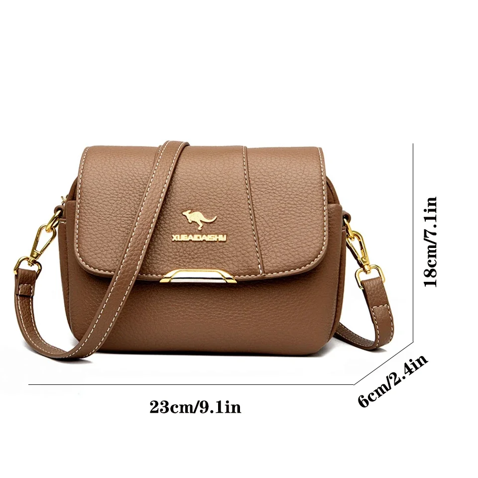 High Quality Leather Shoulder Handbags Casual Small Crossbody Bags for Women 2024 New Luxury Handbags Women Bags Designer Sac