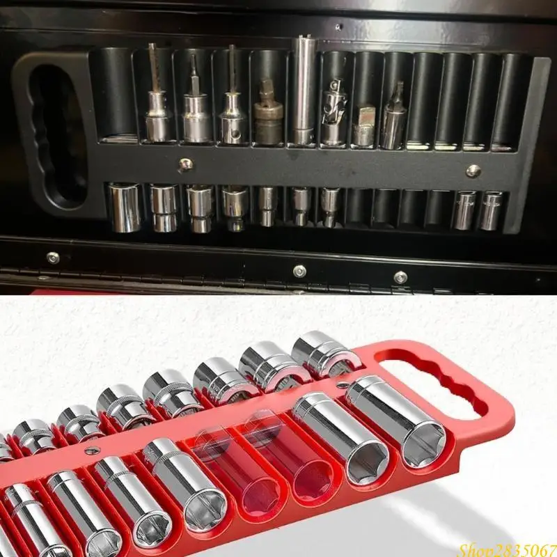 3Pieces Black Sockets Holder Tray voor efficiënte gereedschapsopslag 831F