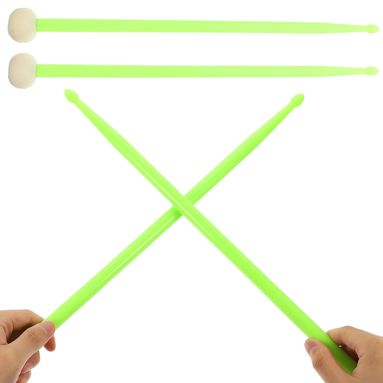 

Double-headed Drumsticks Steel Shaped Sided Accessories End Musical Instrument Baby
