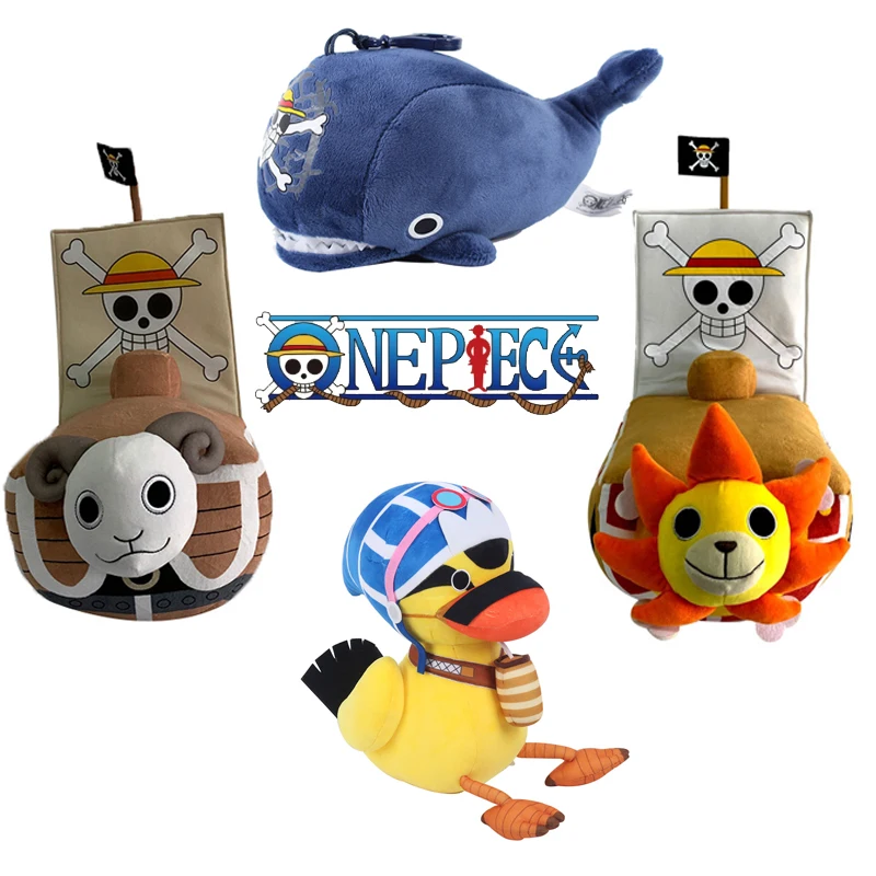 25CM Originele Anime Een Stuk Laboon Duizend Zonnig Gaan Vrolijk Schip Knuffel Kussen Kinderen voor Kinderen Verjaardagscadeau