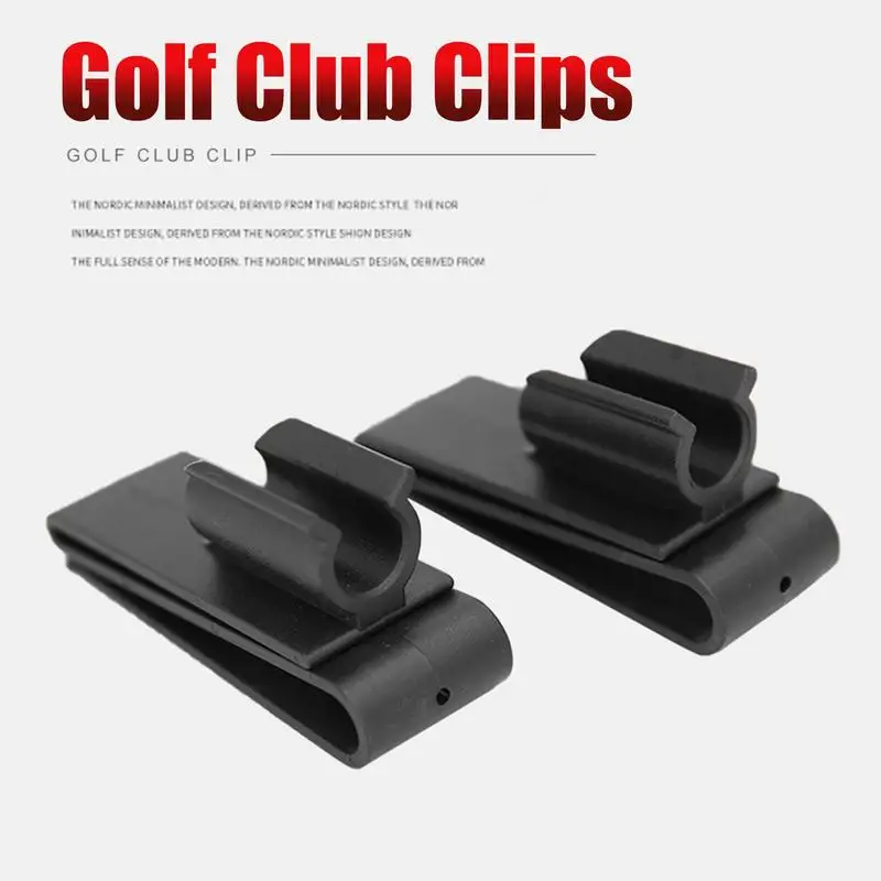 Golf Club Organizer Clips 6pcs Golf Bag Organizer Bag Clips On Putter Clamp Holder Organizer Black Putting For Men Women Golfer