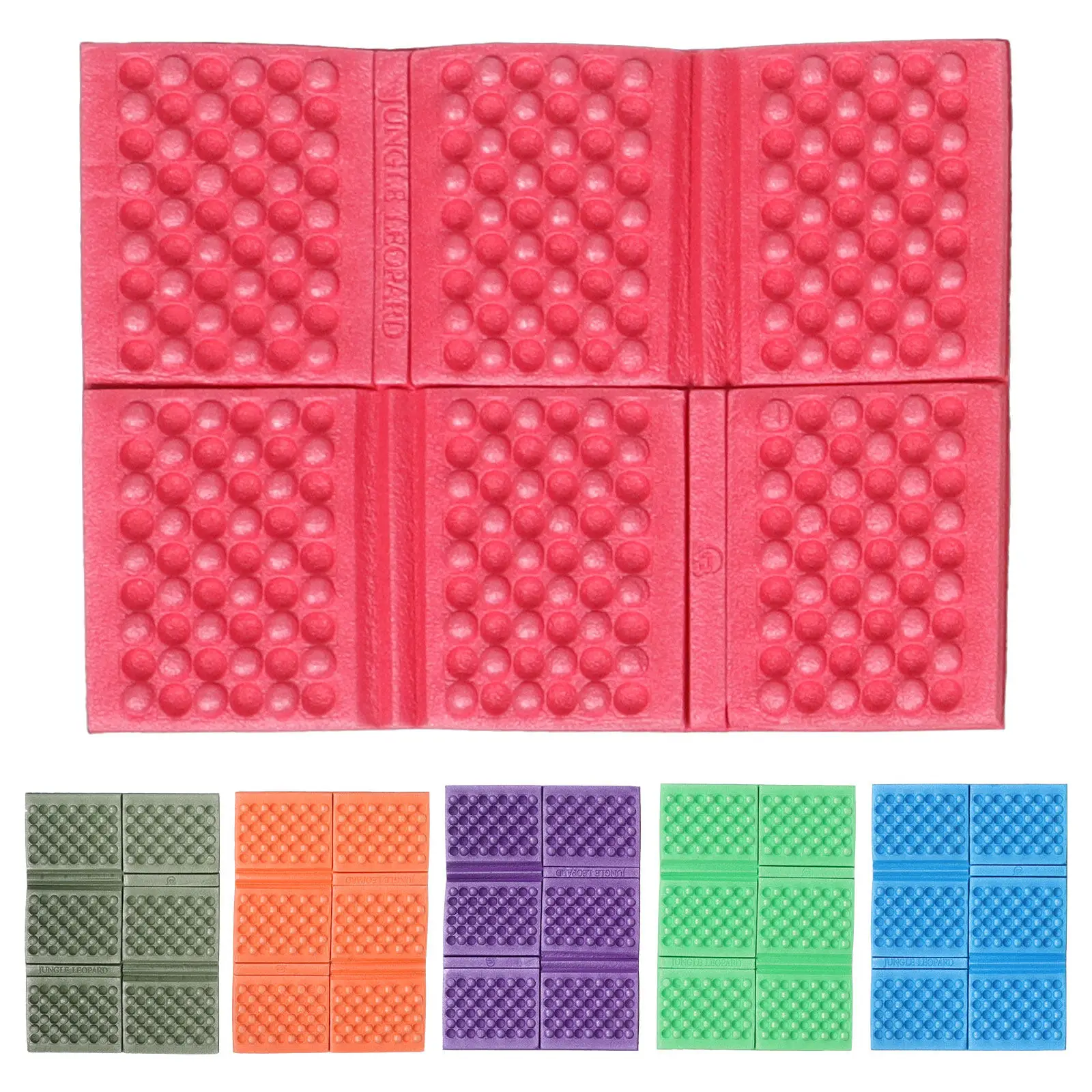 

6Pcs Folding Beach Mat 15.3x11.2 Inch Compact Waterproof Moisture-Proof Picnic Blanket Portable Outdoor Sitting Pad Lightweight