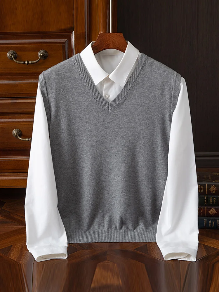 

Spring Autumn Merino Wool Pullover Sweater Men O-neck Long Sleeve Cashmere Knitwear Female Clothing Grace Tops