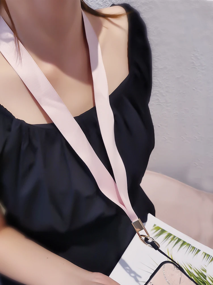 Phone Lanyard Neck Cord Universal Mobile Phone Case Accessories Detachable Keychain Rope Chain Work Card U Disk Women Lanyard