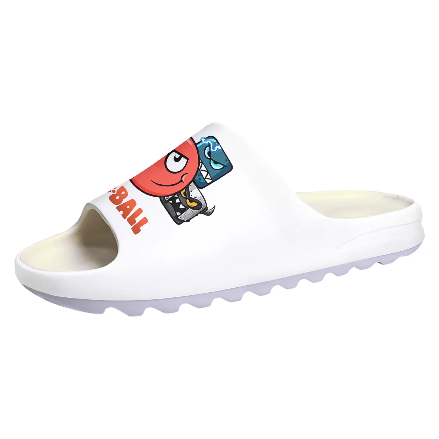 Red Ball Custom Soft Sole Sllipers Hot Cartoon Game Mens Womens Teenager Fashion Home Clogs Custom Water Shoes on Shit Sandals