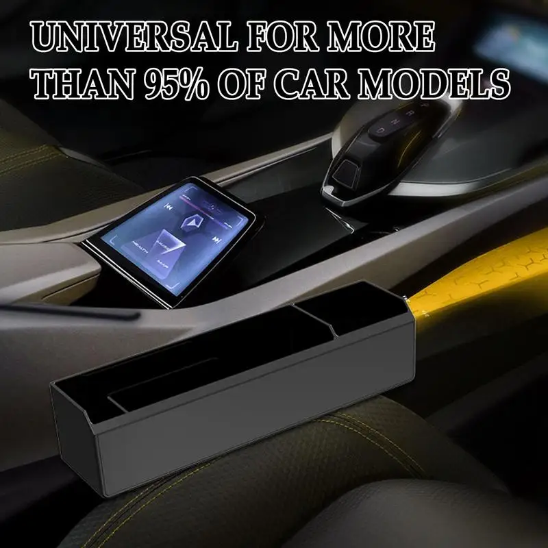 

Car Seat Storage Box Convenient Multifunctional Cup Holder Seat Side Seam Filler Console Side Box Holders For Purse Phone Cards