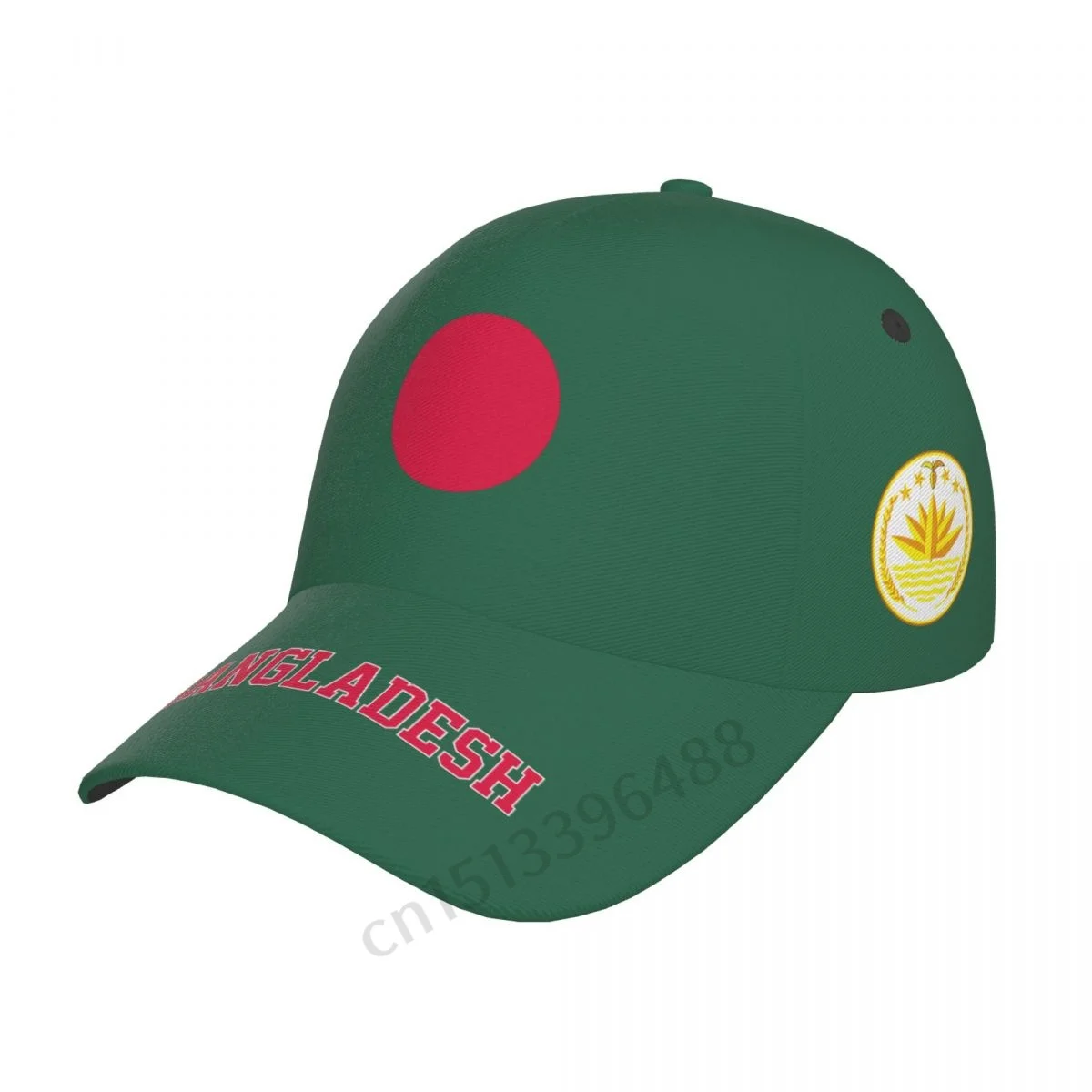 

Bangladesh 3D Soccer Hats Sun Baseball Cap Breathable Adjustable Men Women Outdoor Fishing Hat