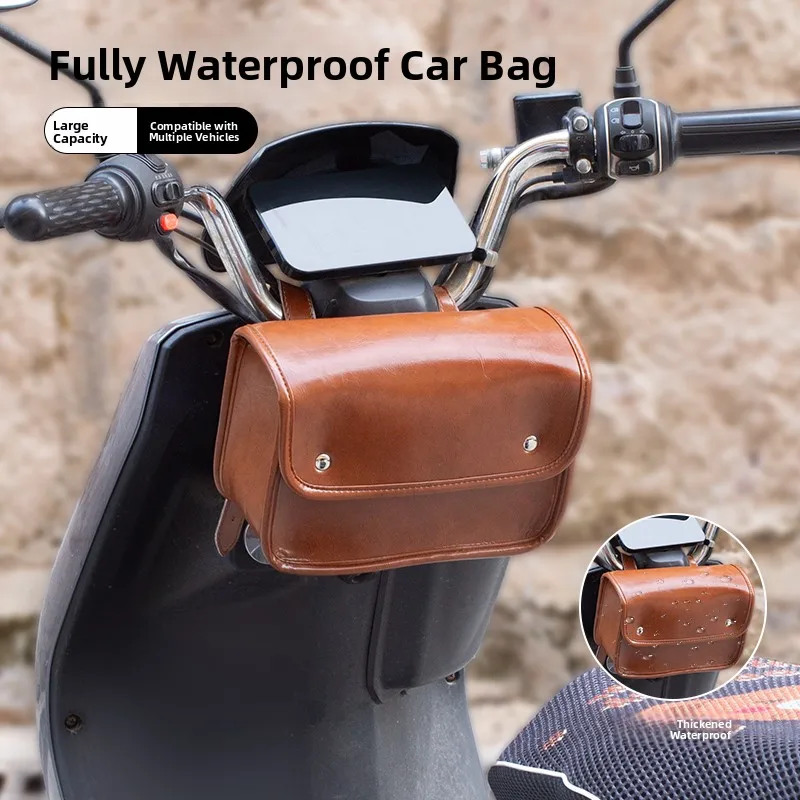 Retro Vehicle Front Storage Bag Waterproof Motorcycle Side Bag Riding Hanging Bag Universal Byb-MQ-404K2