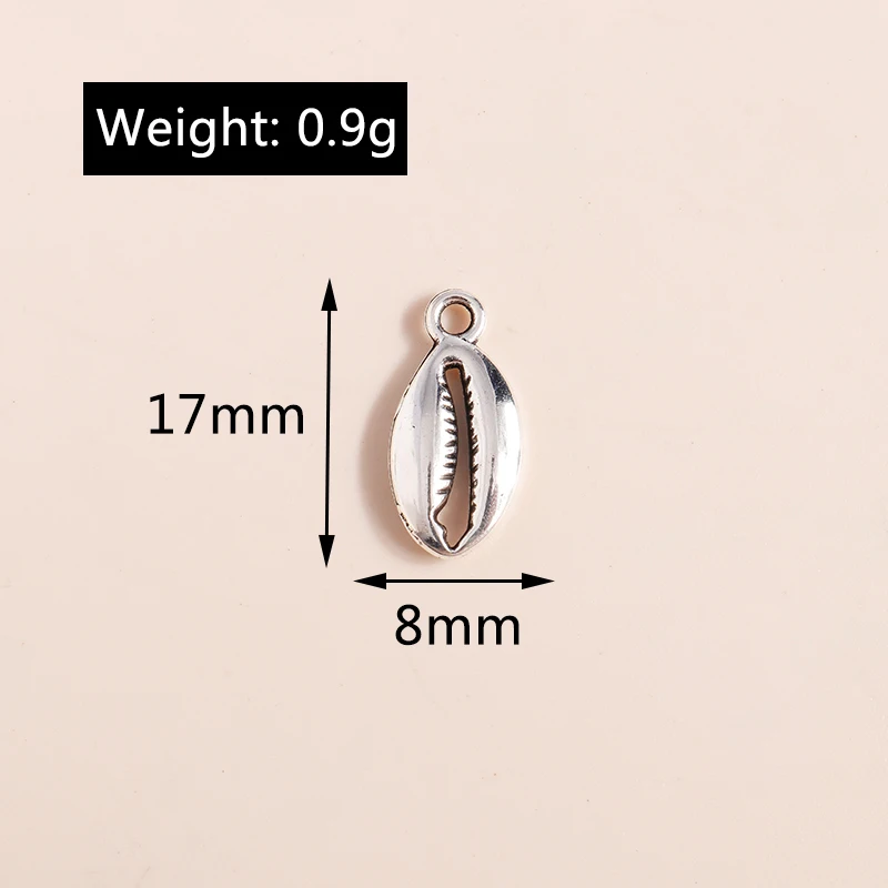 Leslie 30 Stück Metall-Meerestier-Anhänger aus Legierung, Seepferdchen, Fisch, Seestern, Muschel-Anhänger für DIY-Schmuckherstellung, Armband, Halskette – Detail 13