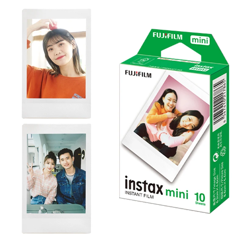 New 10-50 Sheets Fujifilm Instax Mini Film Instant Black Frame Macaron Rainbow Photo Paper for Mini 11 9 8 7s 70 25 50 90 SP-2