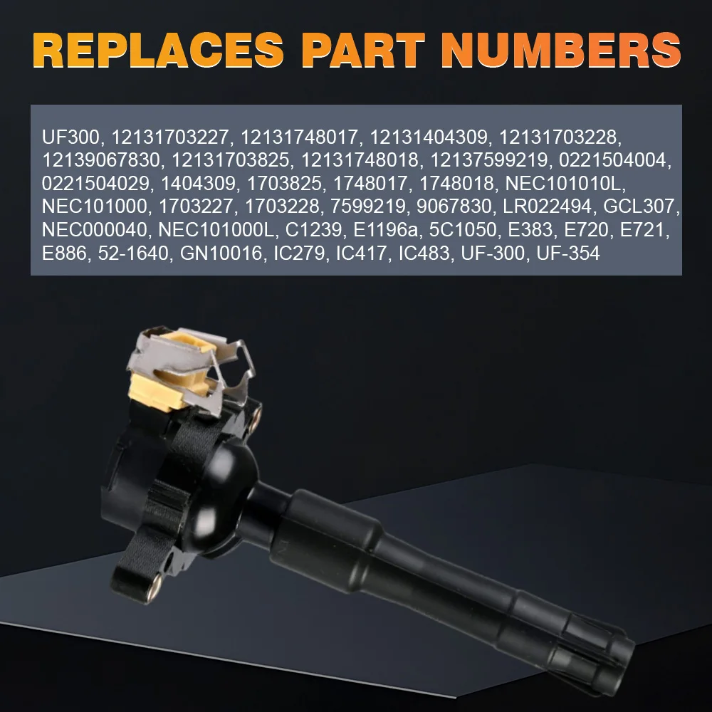 

Для BMW 323Ci 2.5L L6 2000 323is 2.5L L6 1998-1999 325i 2.5L L6 2001-2002 Комплект катушек зажигания UF300 12131703227