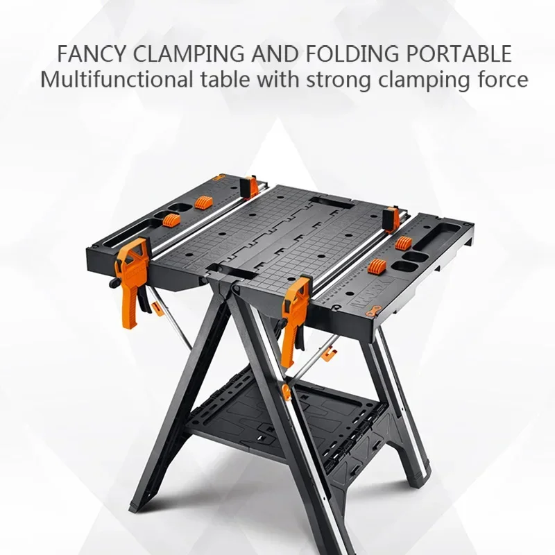 WX051 Multifunctional Portable Woodworking Saw Table Fast Fixing Saw Frame Folding Table Handheld Cutting Machine Worktable