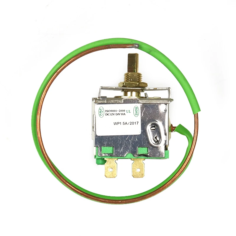 High Quality 12V24V Universal Thermostat Rotary Switch With Capillary Tube for Air Conditioner Evaporator Temperature Controller