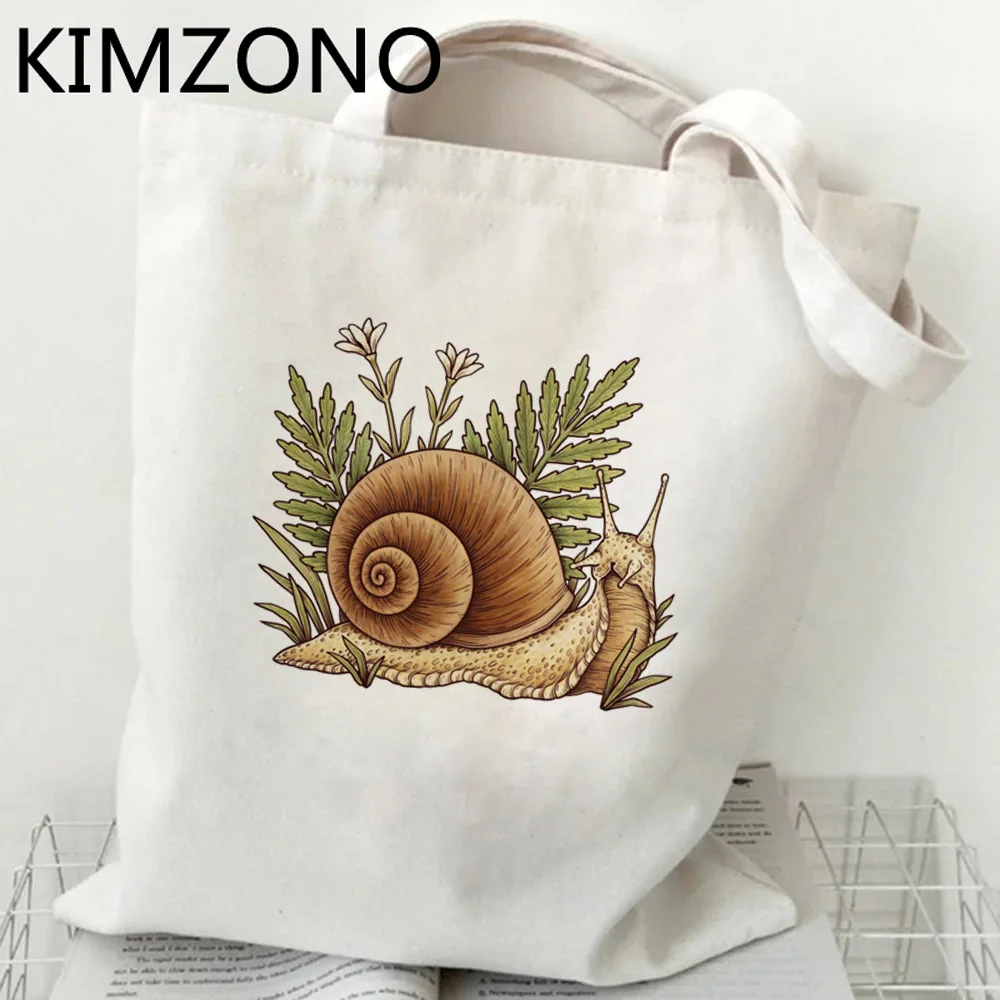 Snail shopping bag shopper shopping grocery canvas reusable bag fabric bolsas reutilizables ecobag sac toile