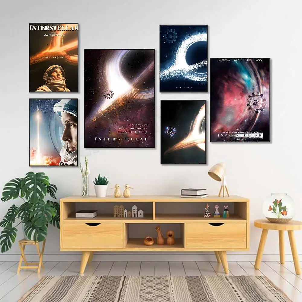 Poster di film I-Interstellar Poster di film vintage impermeabili Stampa artistica da parete di alta qualità per regalo di arredamento della camera