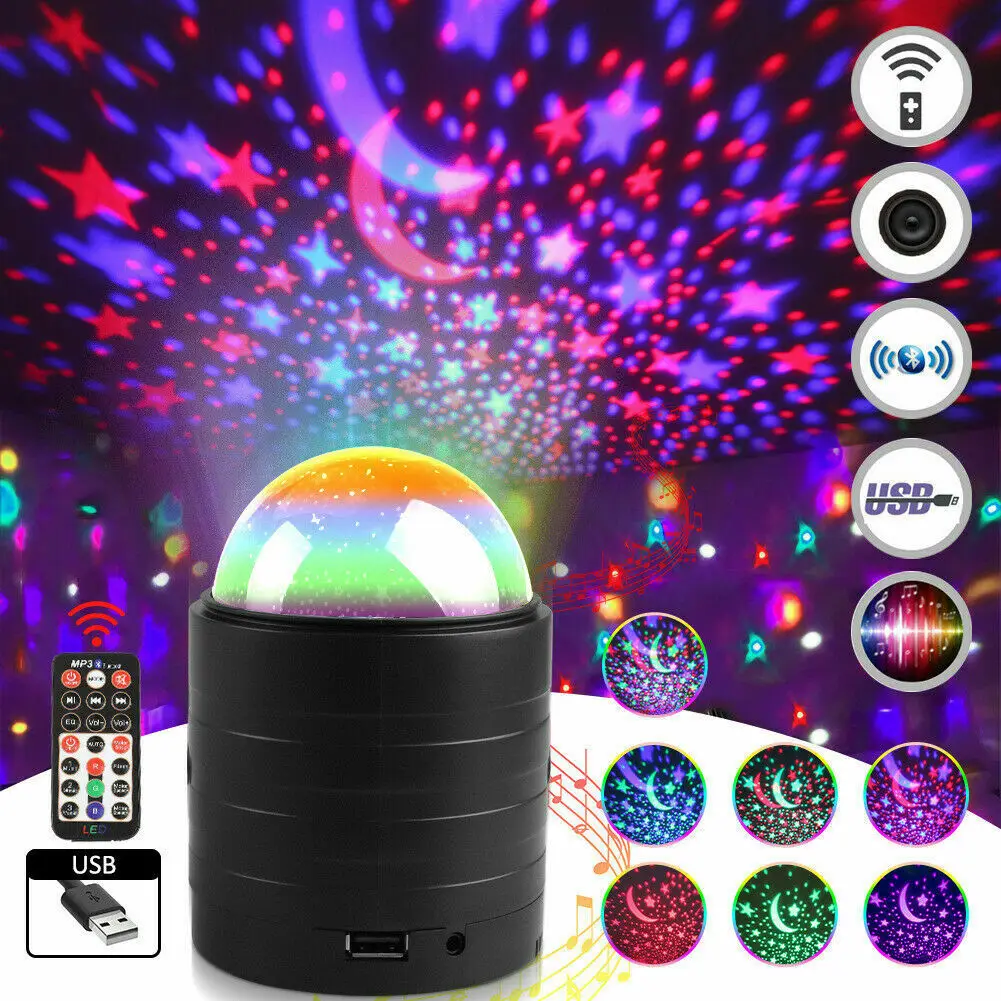 

Bluetooth Small Magic Ball Remote Control Colorful LED Party Light for KTV Dance Hall Nightclubs Discos Bars