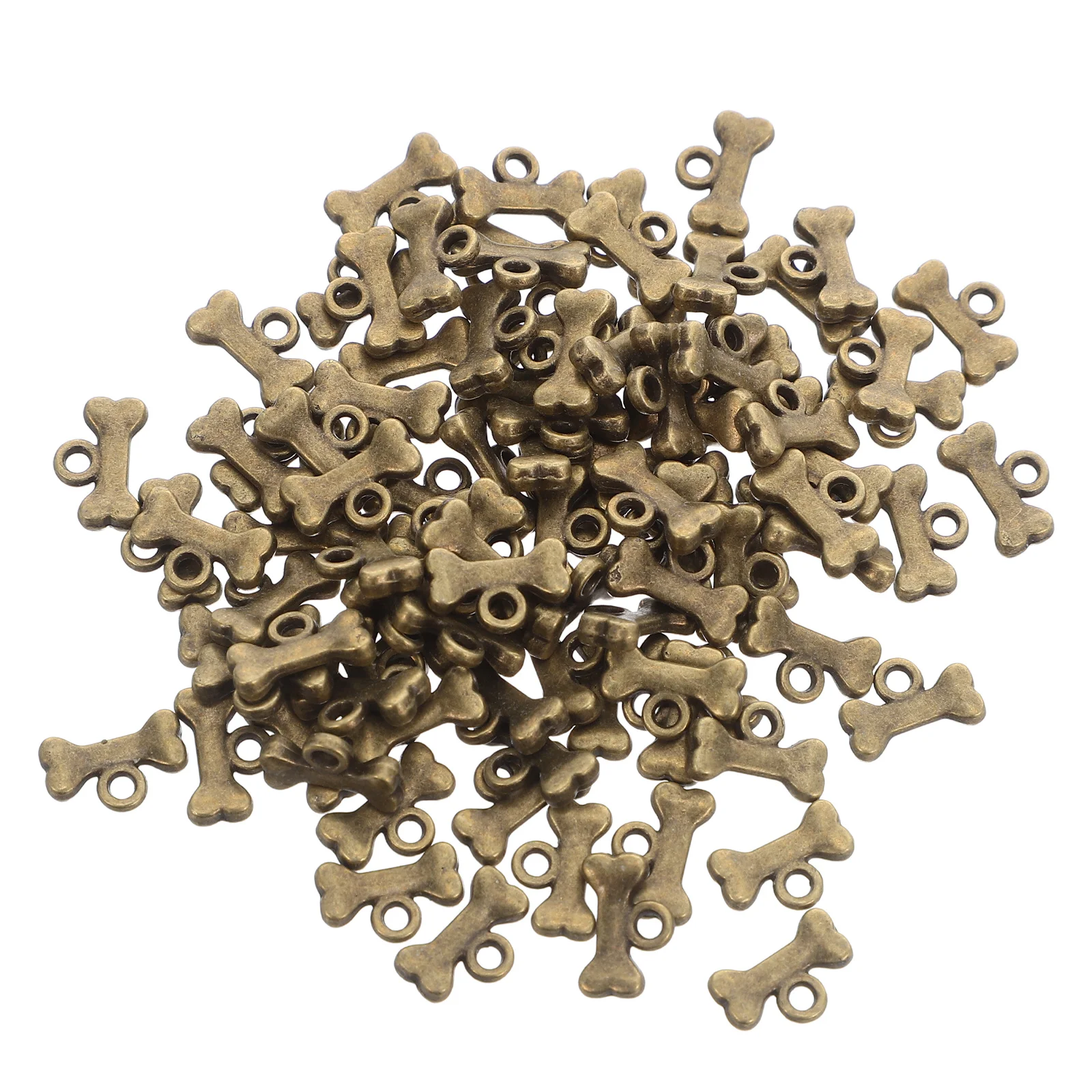 100 قطعة سحر عظمة الكلب سبائك الزنك المعلقات الحرفية العتيقة DIY بها بنفسك صنع المجوهرات أساور القلائد اكسسوارات #4