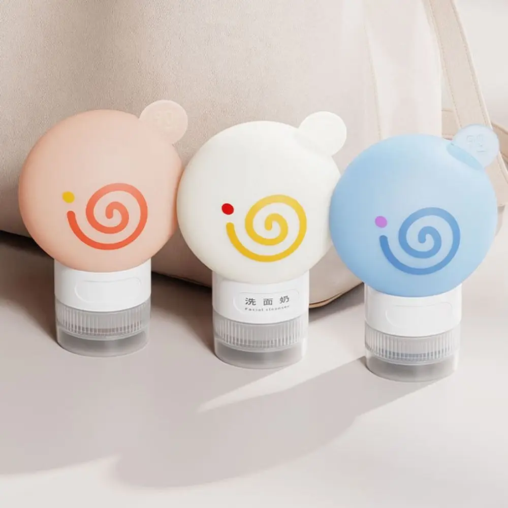 3Pcs Portable 60ml/90ml Travel Bottles Leakproof Refillable Hand Soap Dispenser Squeezable Reusable Lotion Container for Home