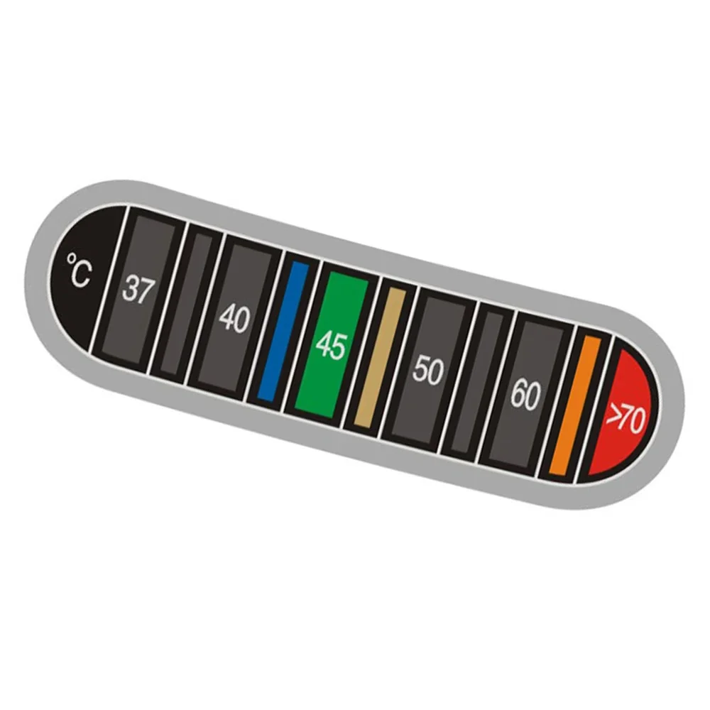 Portable Bottle Thermometer Sticker Water Coffee Discoloration Thermometer Color-changing Stickers Tester Waterproof Sticker