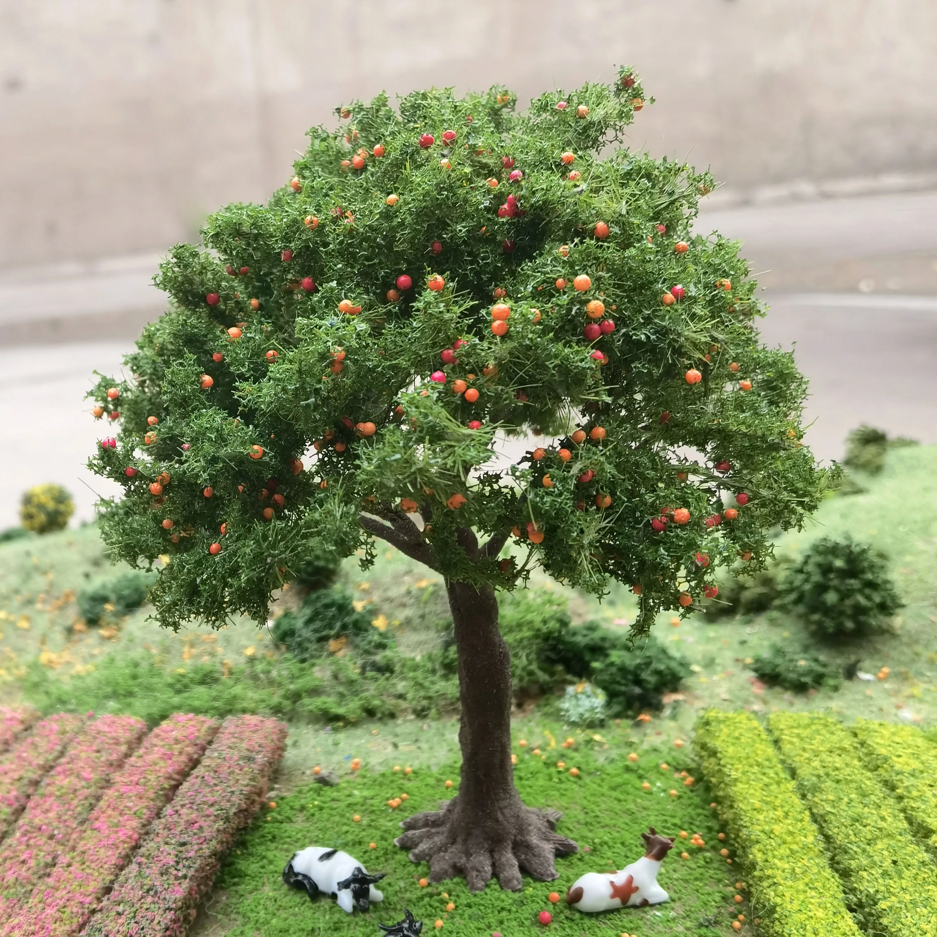 10-23 cm cm gesimuleerde fruitboom model draadboom miniatuur landschap model poppenhuis schaal trein spoorwegindeling
