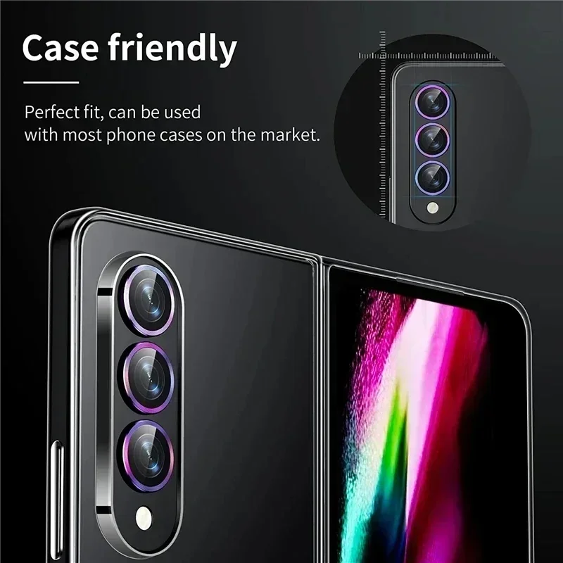 1 Set Ultra HD Anti-scratch Camera Protector Film For Samsung Galaxy Z Fold/Flip 7 6 Glass Metal Lens Ring Cap Phone Accessorios