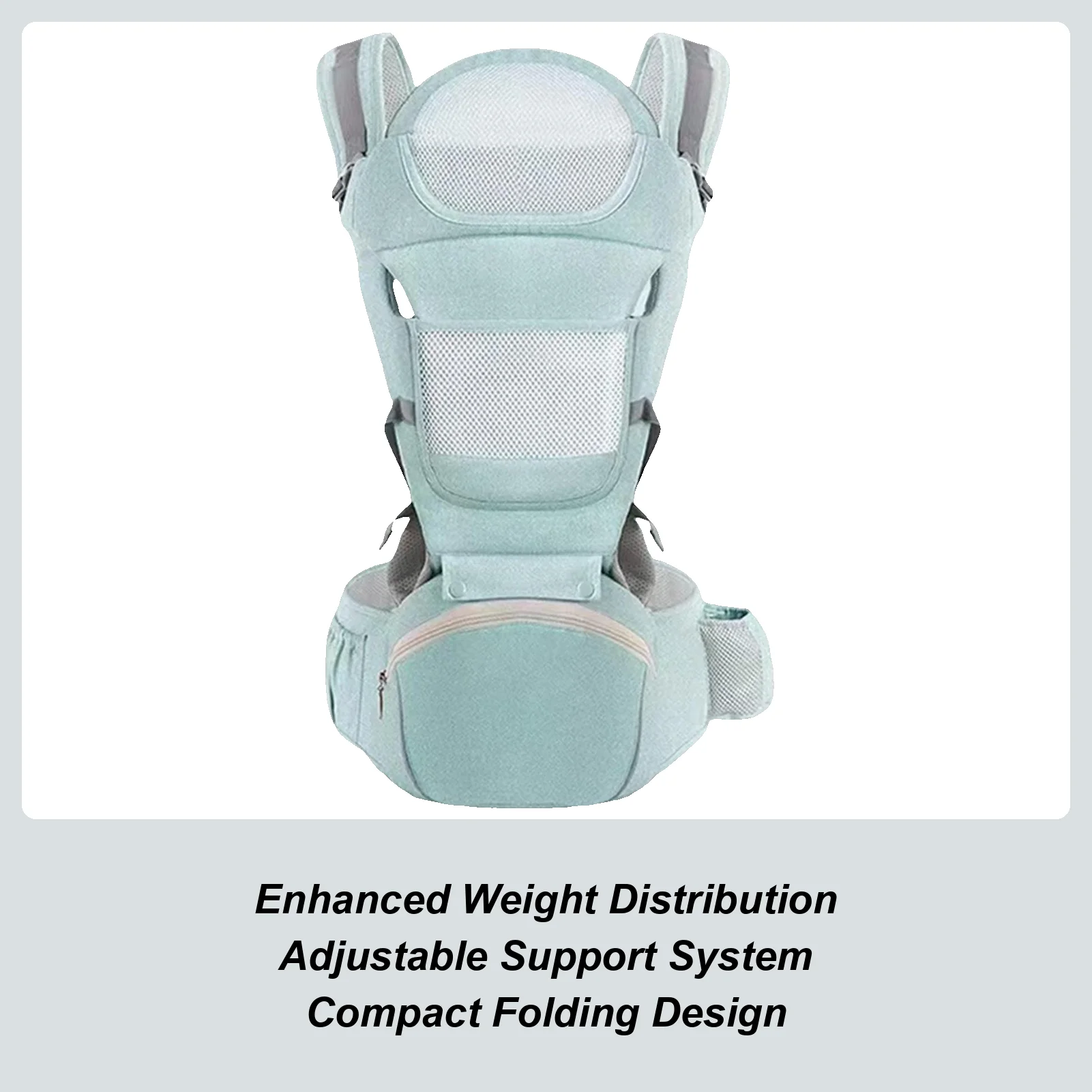 

Kid Carrier Lightweight Adjustable Stroller Wrap Ergonomic Lightweight Carrier For Hiking Airplane Registry Mom Dad Travel 0-36