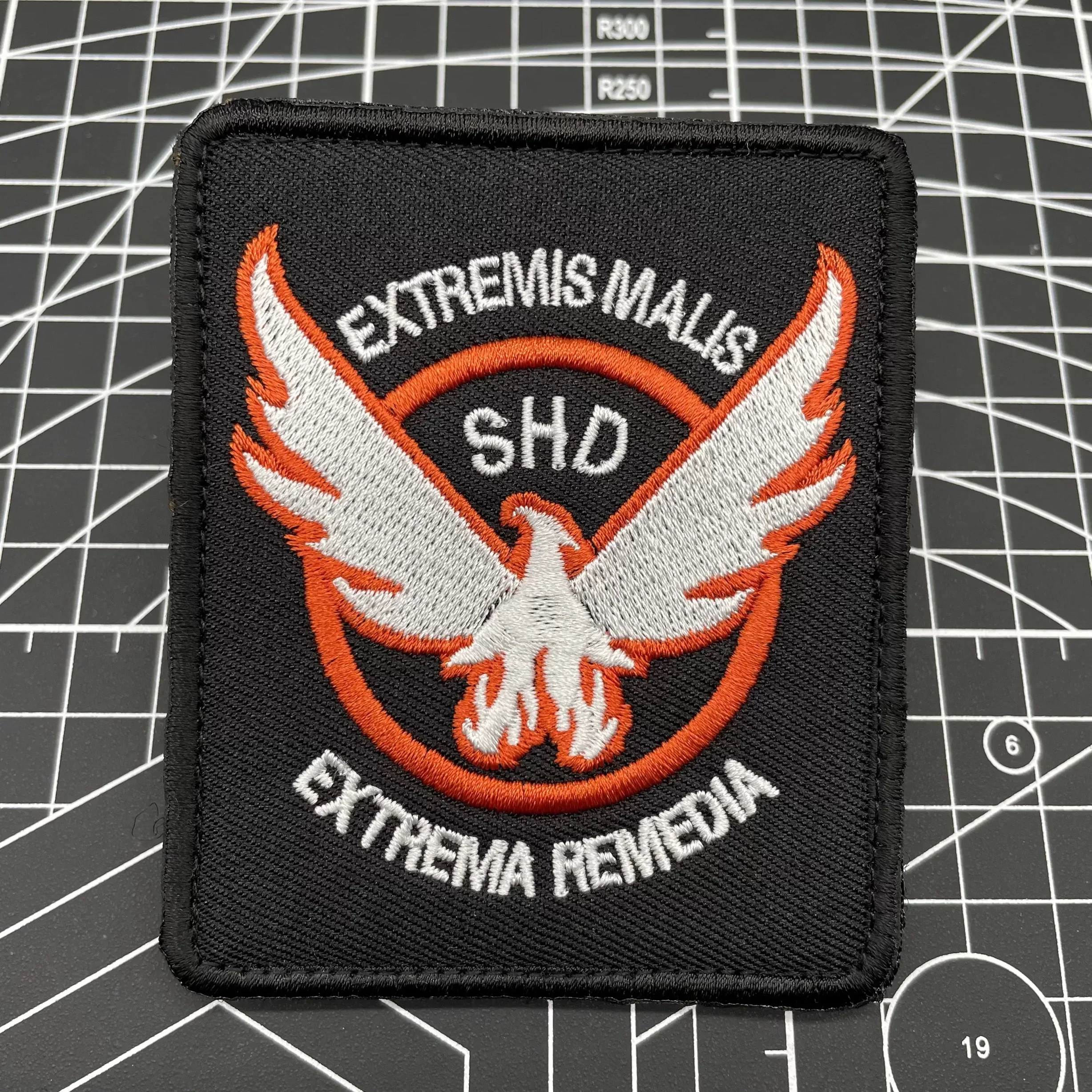 SHD The Division Wings Embroidered Patches Tactical Military Game Armband Shooting Role-playing Morale Badge Backpack Sticker