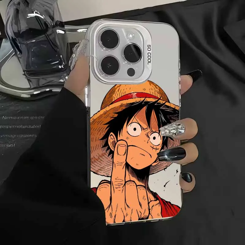 L-uffys Z-oro Anime Hülle für Apple iPhone 17 Air 16E 16 15 14 13 12 mini Pro Max Plus Bunte Handyhülle – Detail 9