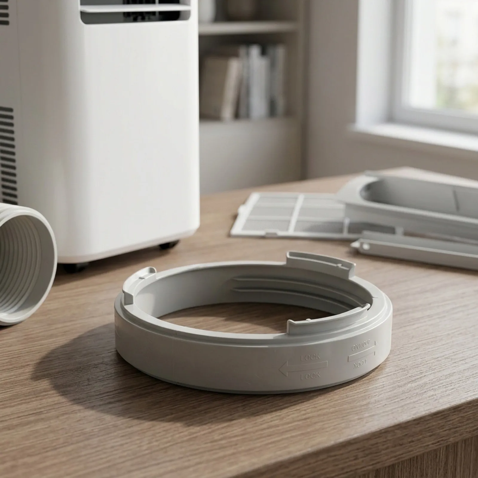 Cooling System Seal Portable AC Hose Adapter Quick Installation Secure Connection Design Efficient Airflow Control