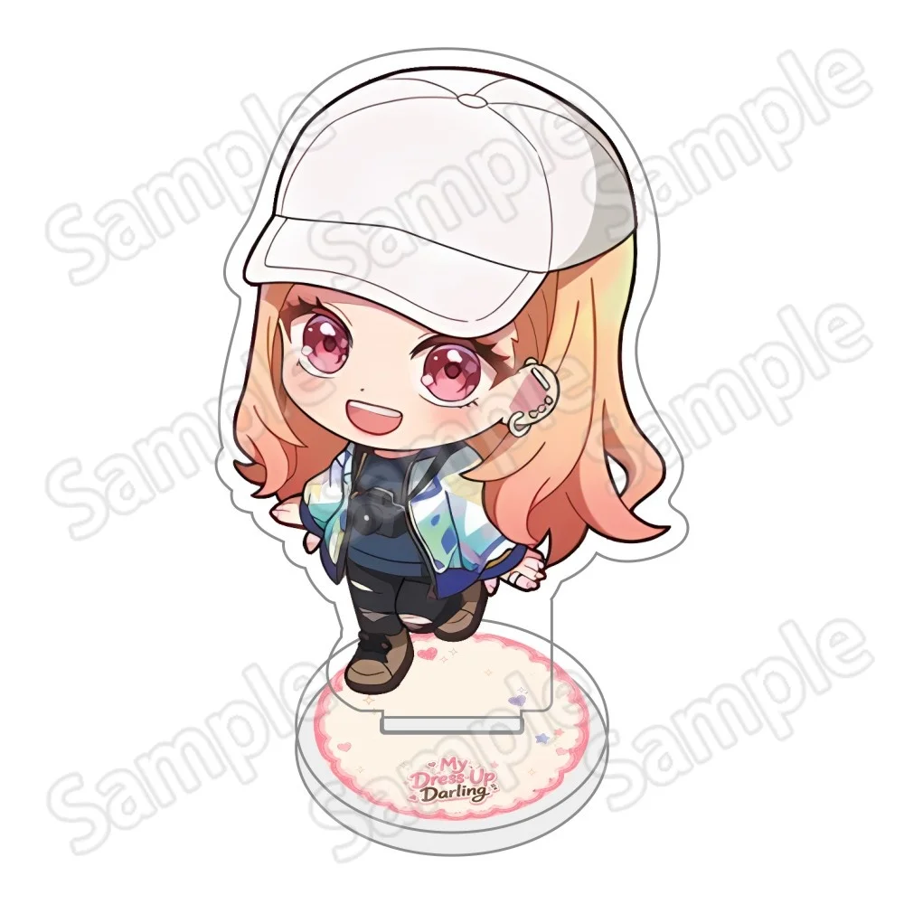 My Dress-Up Darling Marin Kitagawa Chibi 10cm Acrylic Stand Keychain Desktop Ornament Collectible Fan Gift
