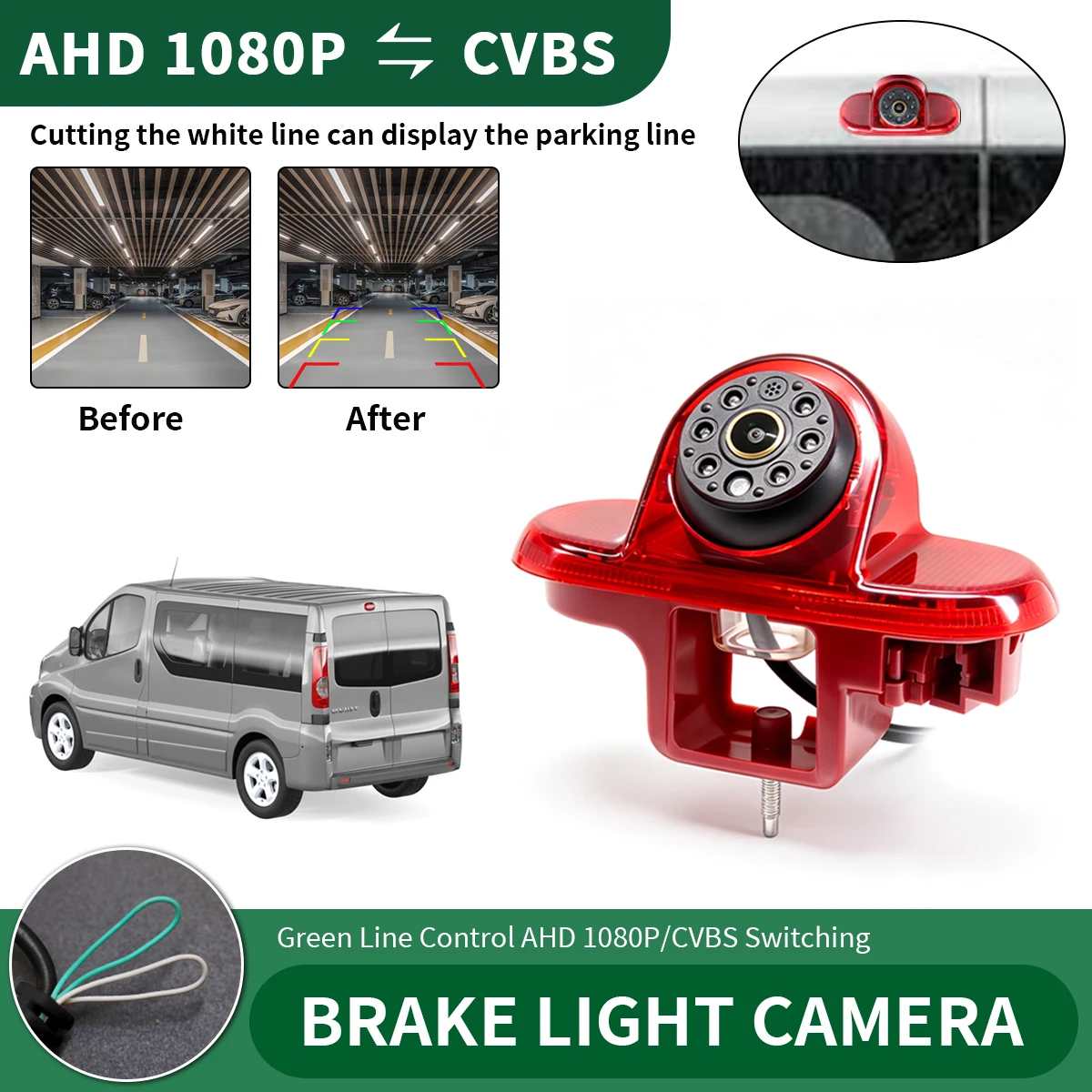 AHD 1080P Car Brake Light Rear View Camera For Opel Vivaro Surf Concept Life Combo Vauxhall Renault Trafic Fiat Talento Nissan