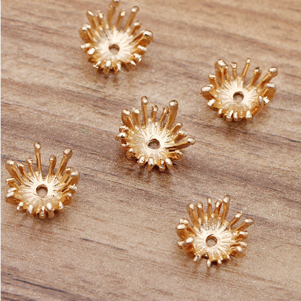 

50Pcs 14Mm Alloy Flower Design Pendant Cabochon Base for Handmade Necklace Bracelet Dangle Charm Jewelry Finding